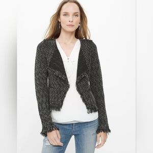 White House Black Market Tweed Fridge Cardigan